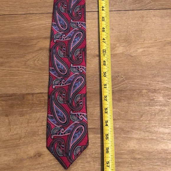 J Z Richards Tie/ pink paisley - Picture 7 of 9